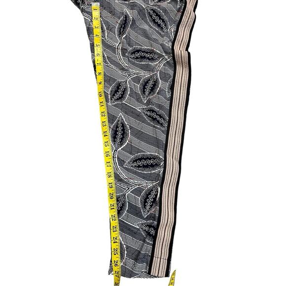 Anthropologie Hei Hei Lourinha Leaf Print Elastic Waist Jogger S Navy and White - Picture 16 of 16